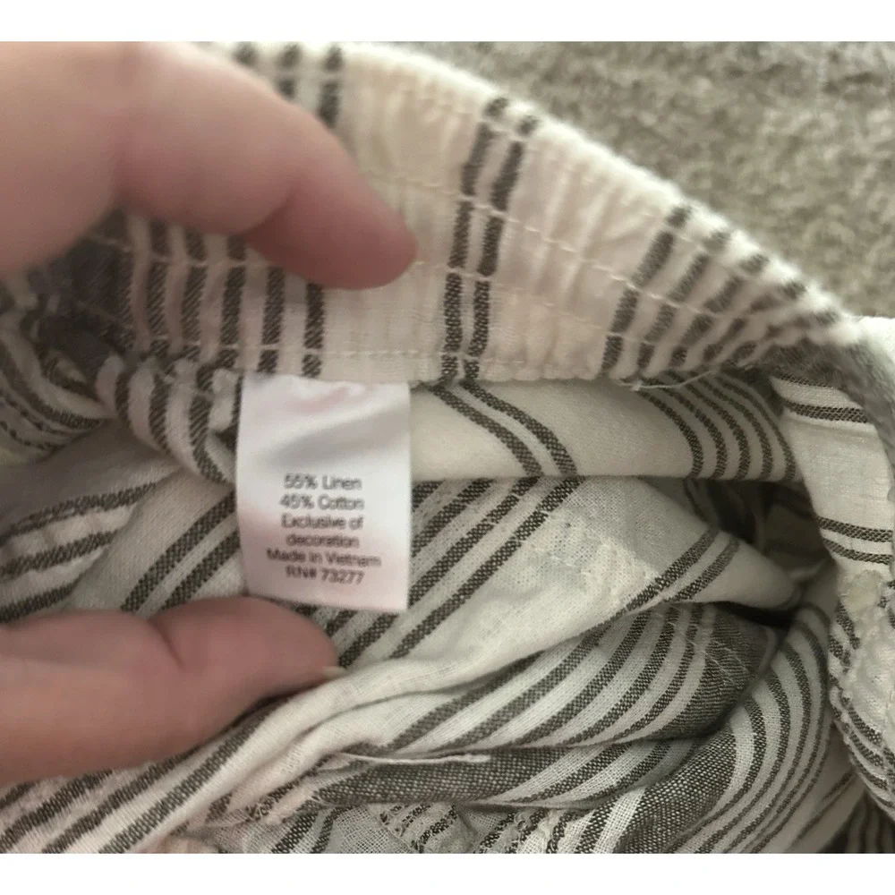 Sonoma Goods For Life Womens XL Wide Leg Pants Linen Blend‎ Pull On Nwt - Picture 4 of 4